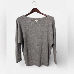 Lucky Brand Heather Gray Knit Top Size Medium